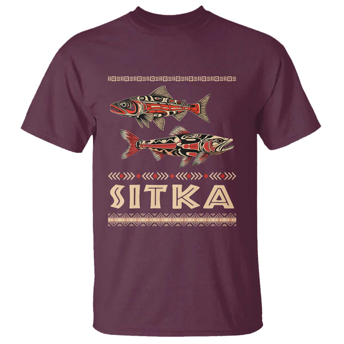 native-american-alaska-t-shirt-sitka-salmon-fishermen-art