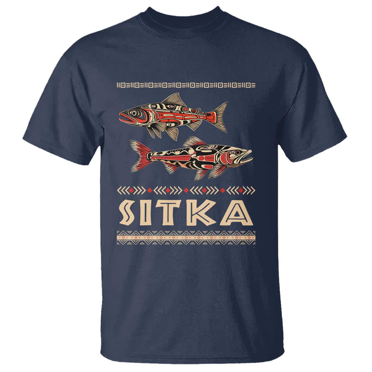 native-american-alaska-t-shirt-sitka-salmon-fishermen-art