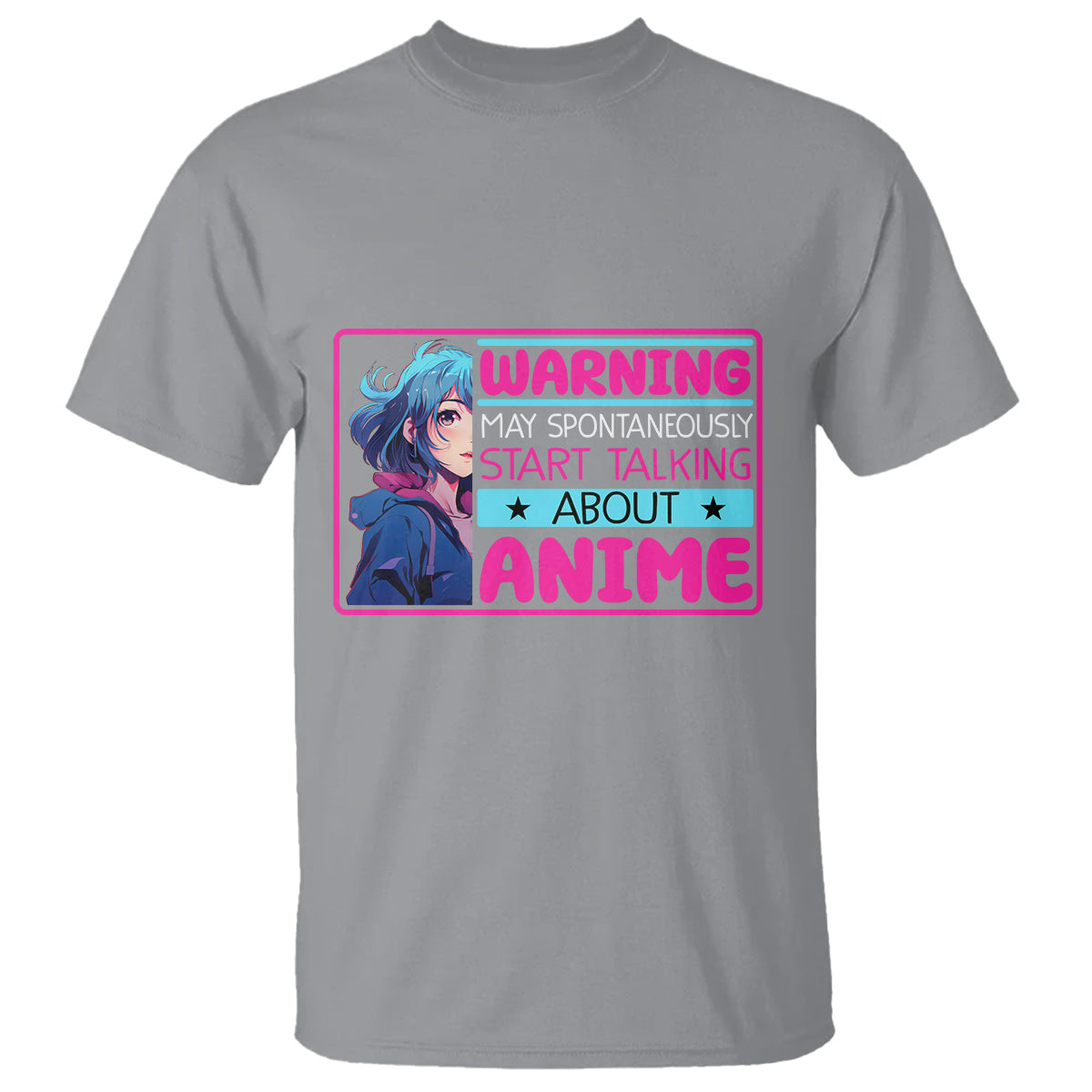 warning-may-spontaneously-start-talking-about-anime-t-shirt