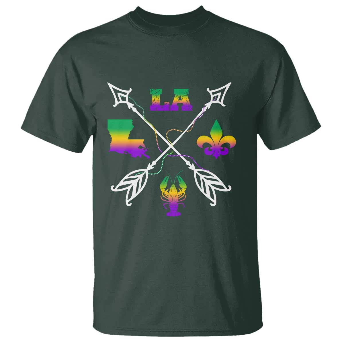 louisiana-mardi-gras-t-shirt-crawfish-fleur-de-lis
