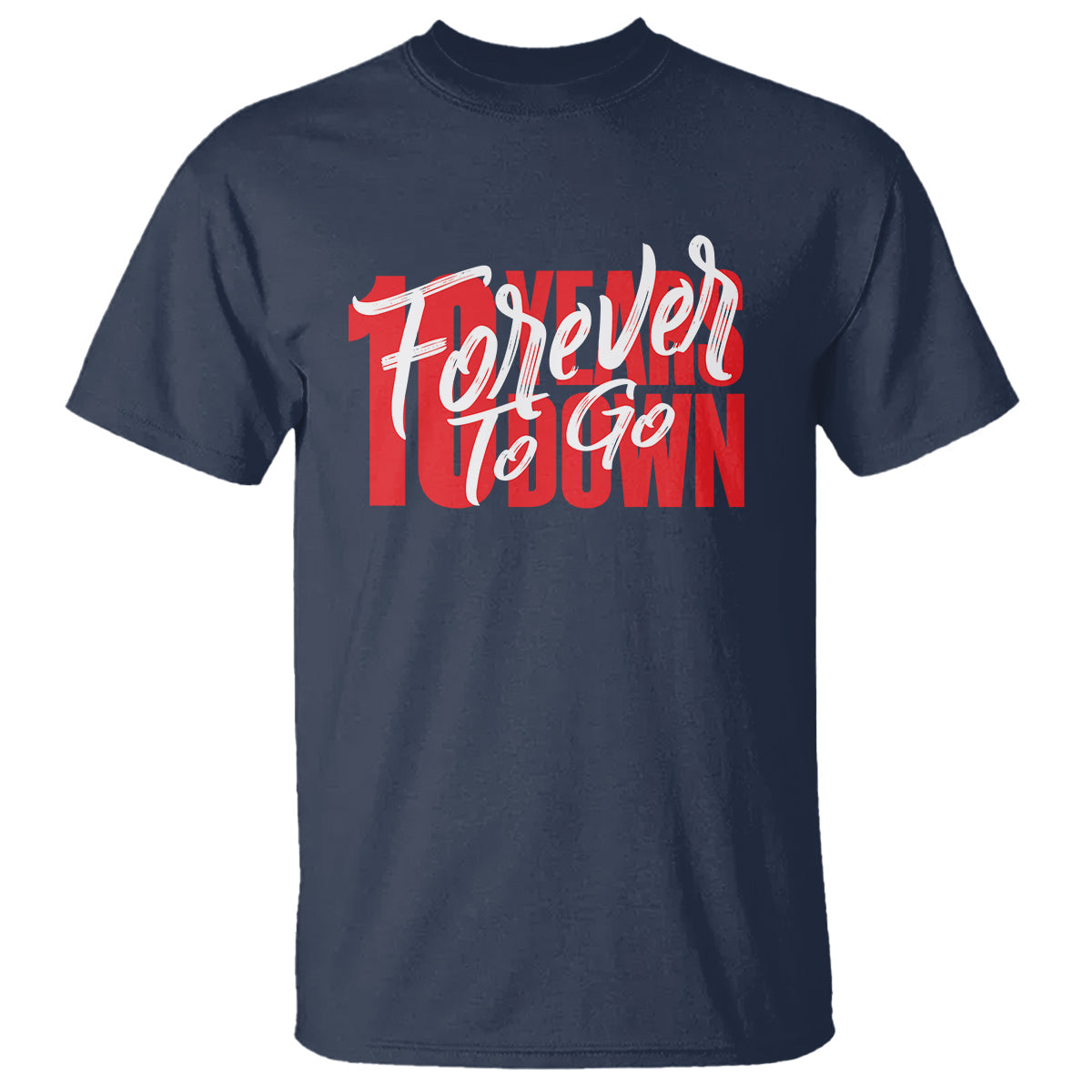 10th-wedding-anniversary-t-shirt-10-years-down-forever-to-go-marriage-couple
