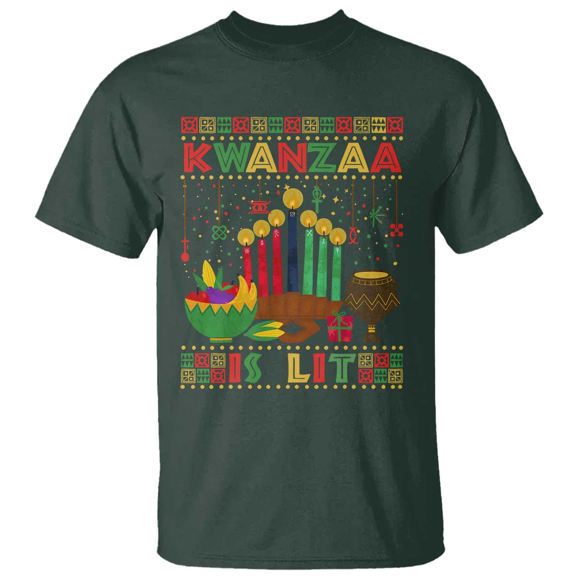 african-american-kwanzaa-is-lit-t-shirt
