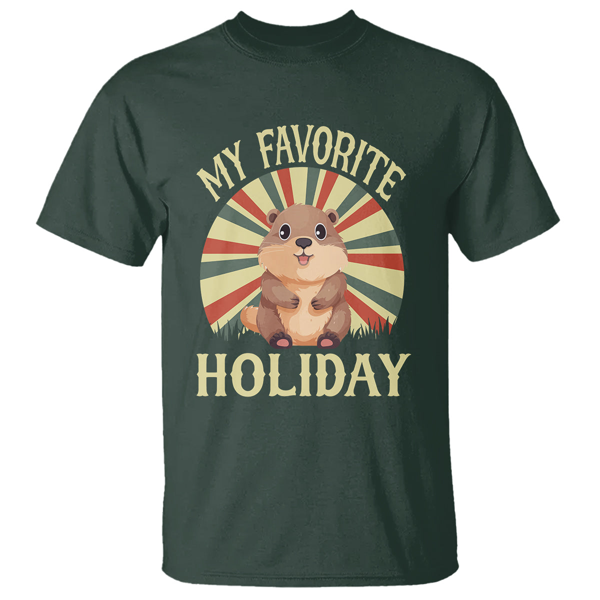 cute-groundhog-retro-my-favorite-holiday-t-shirt