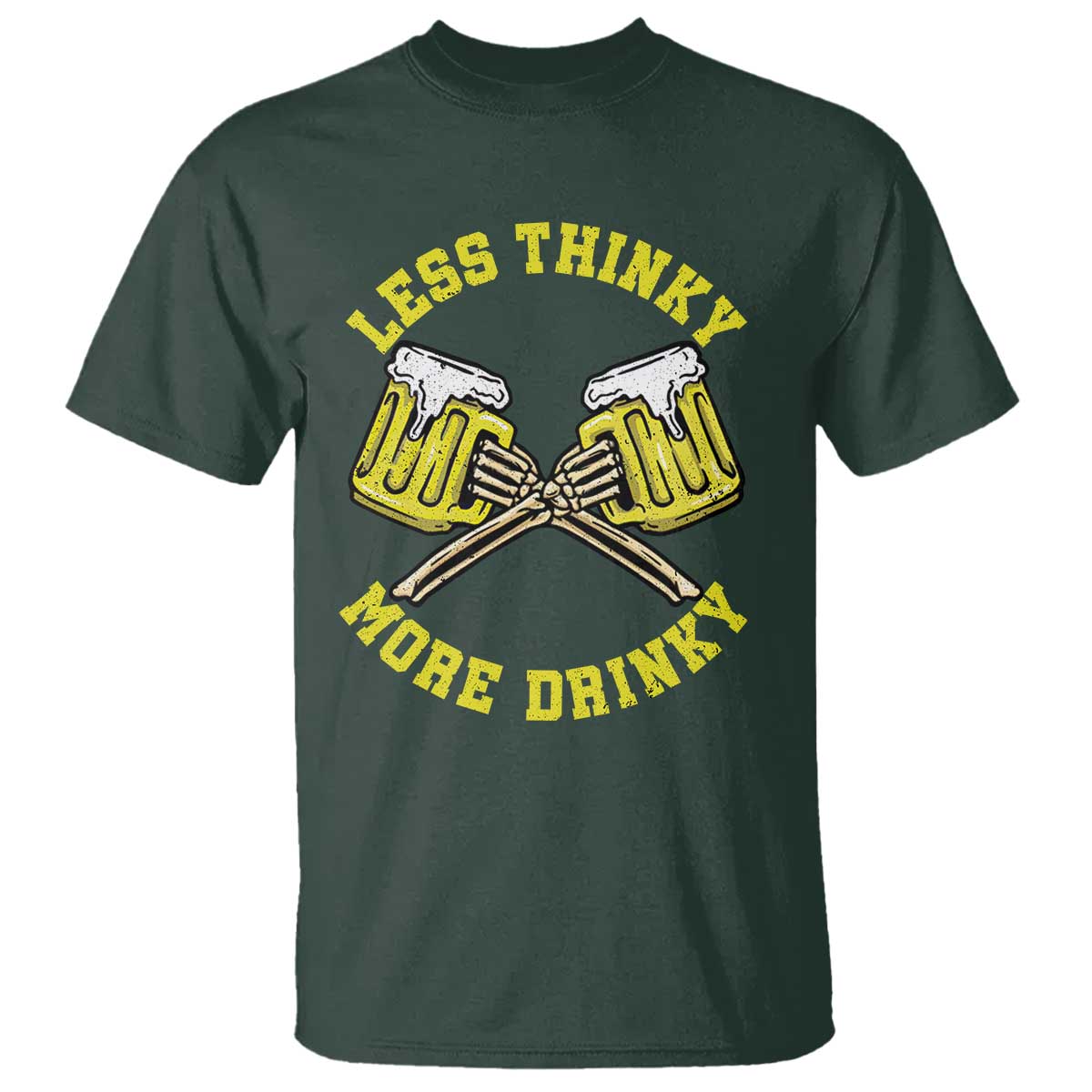 funny-beer-lover-t-shirt-less-thinky-more-drinky-skeleton