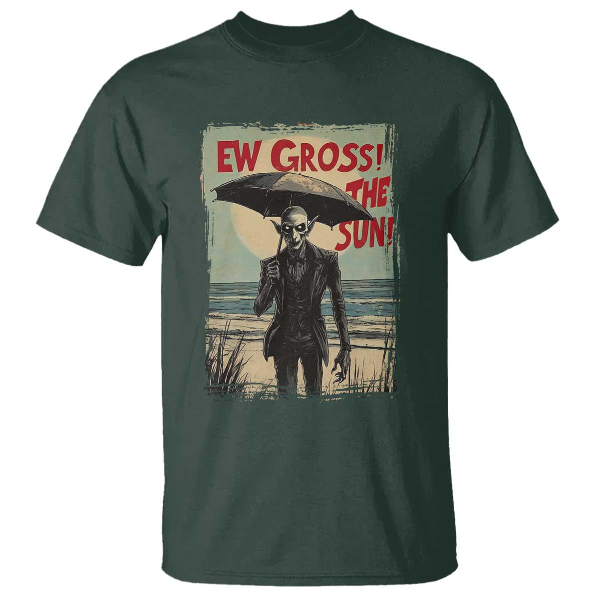 funny-vampire-t-shirt-ew-gross-the-sun-sunny-beach-trip-halloween