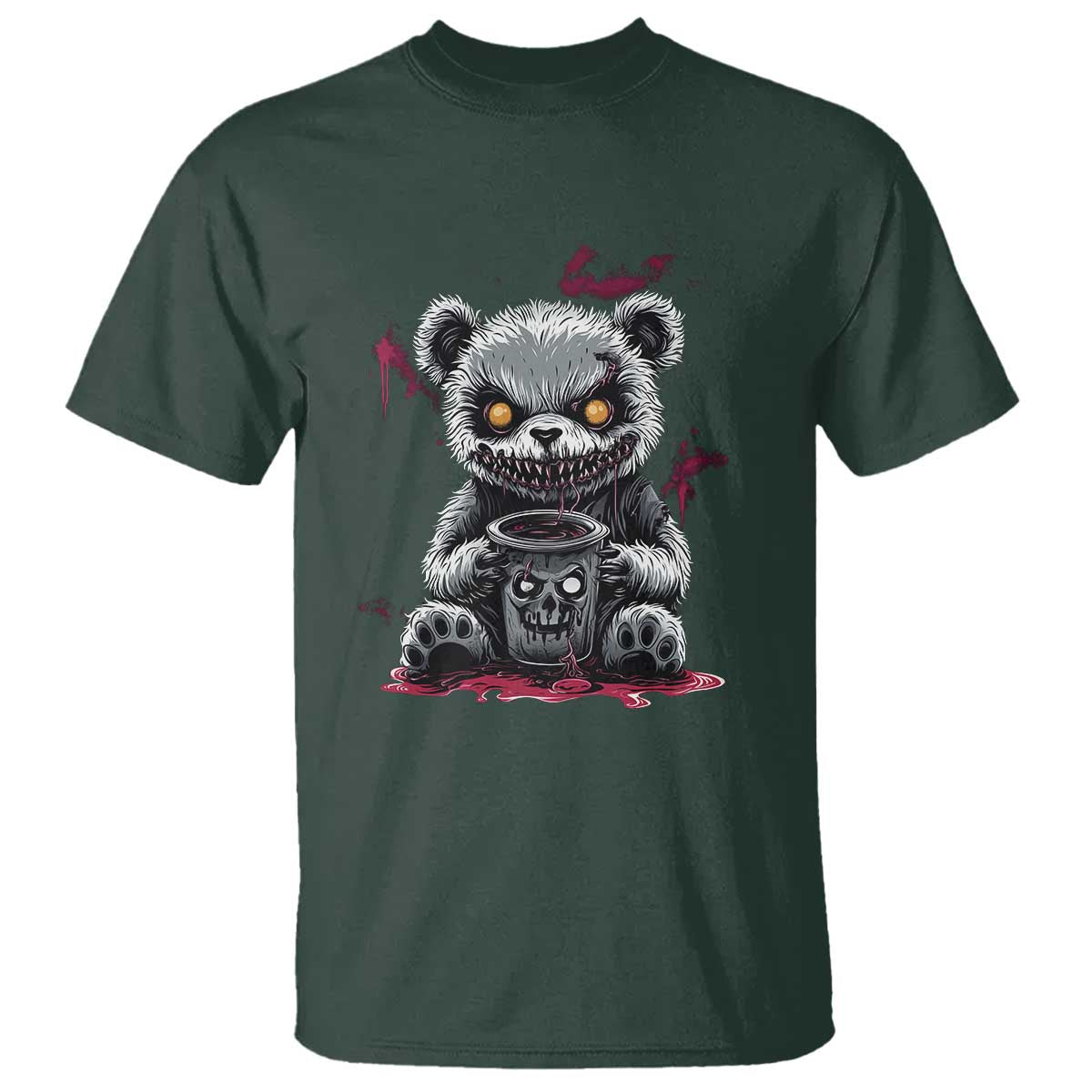 emo-bear-coffee-creepy-halloween-t-shirt