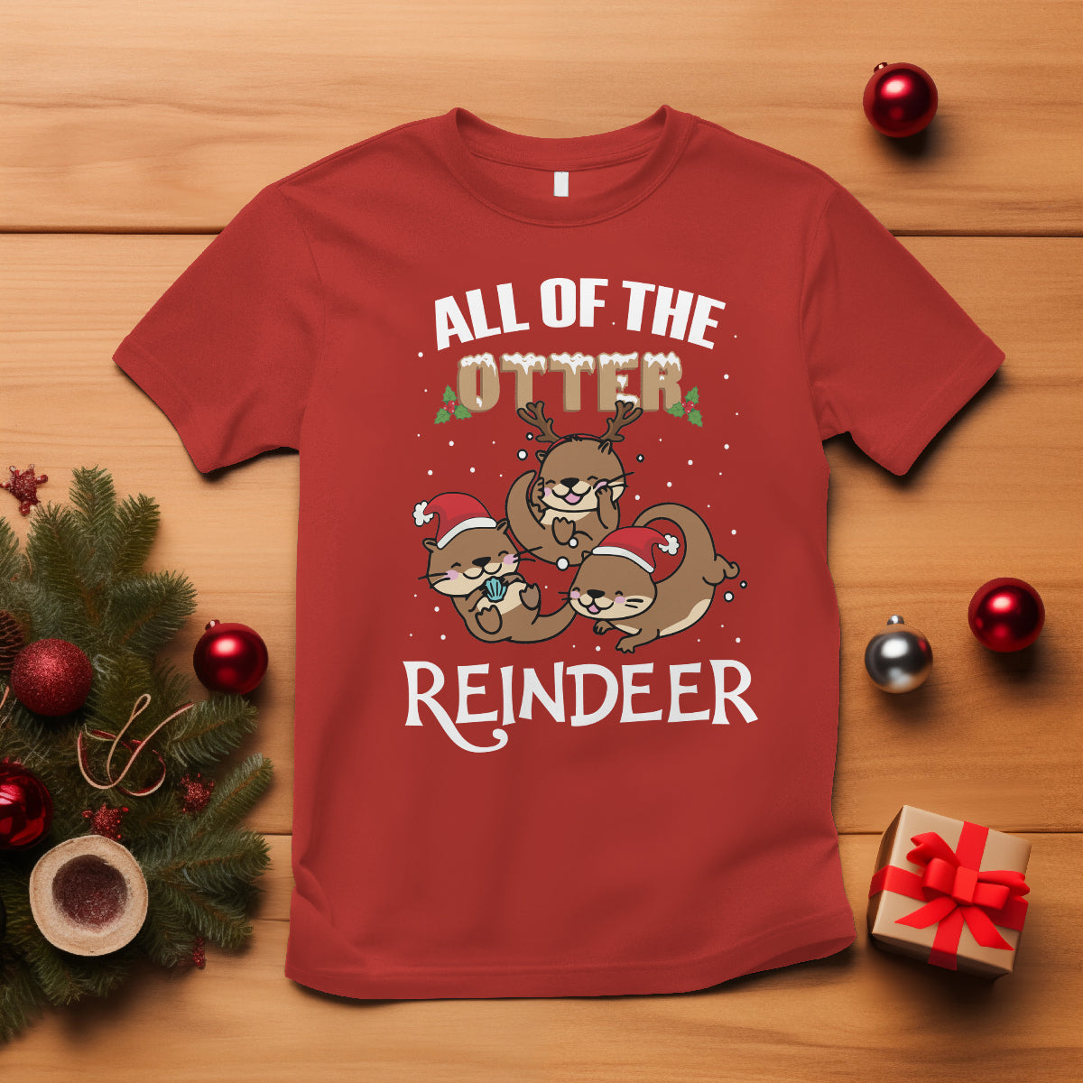 all-of-the-otter-reindeer-cute-christmas-t-shirt