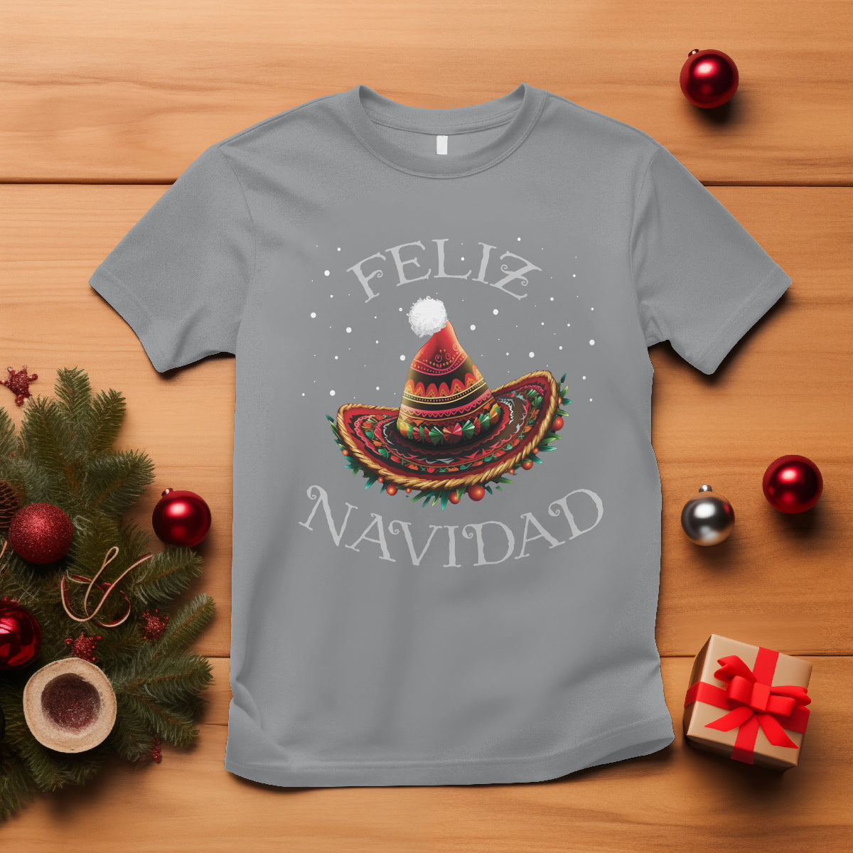 christmas-in-mexico-t-shirt-feliz-navidad-santa-hat-sombrero