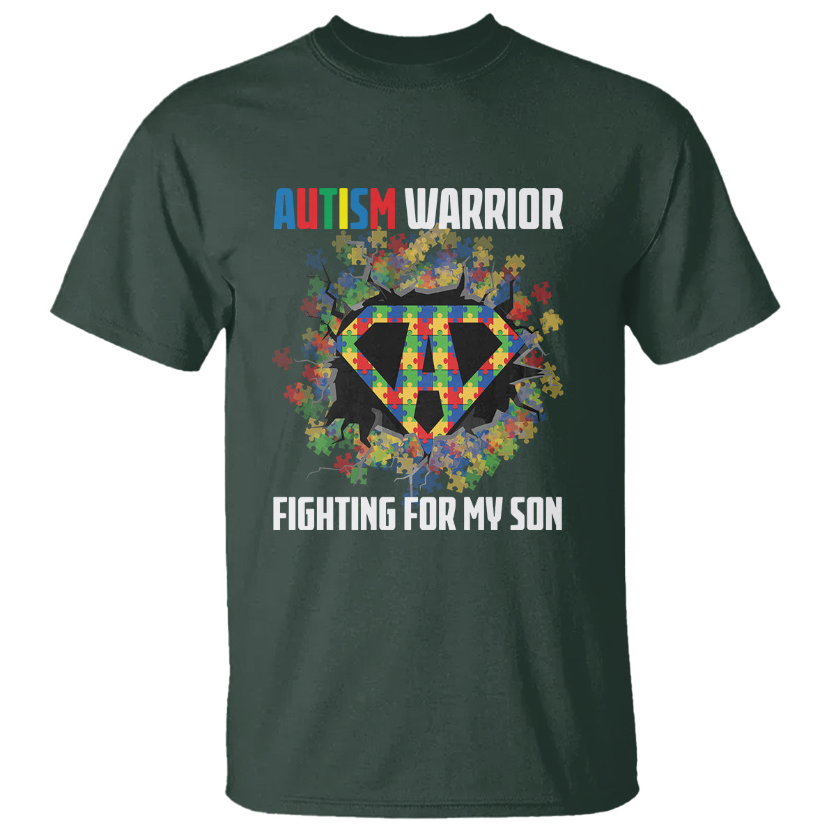 autism-warrior-fighting-for-my-son-mom-dad-parents-t-shirt