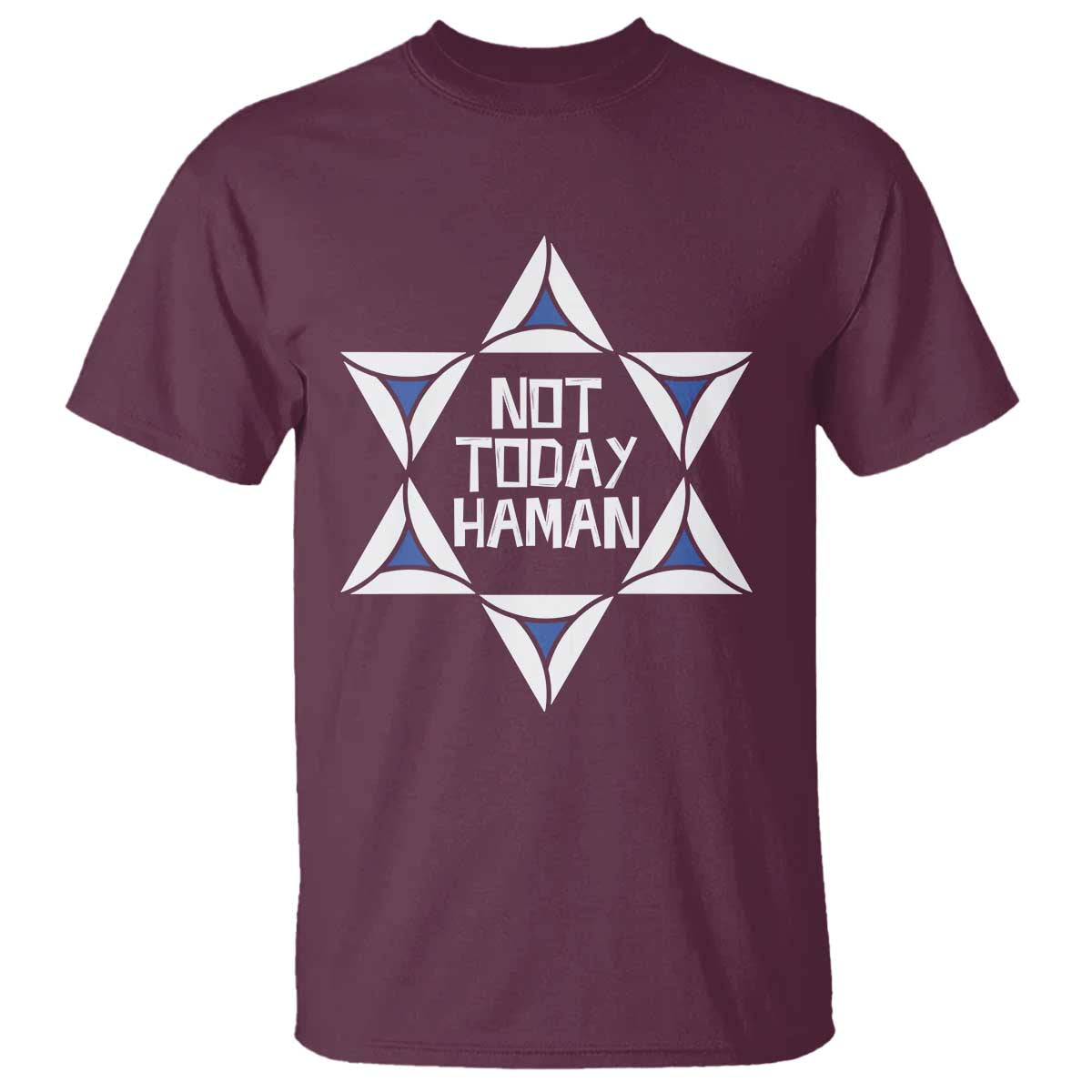 not-today-haman-purim-t-shirt-hamantash-jewish-star-of-david