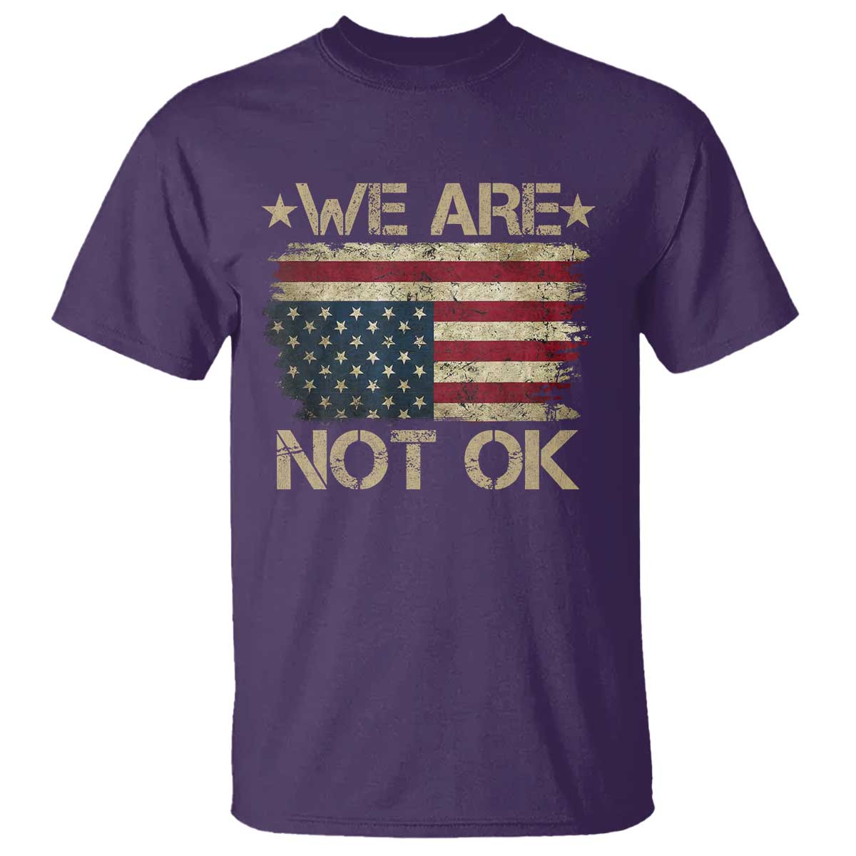 we-are-not-ok-american-flag-upside-down-t-shirt