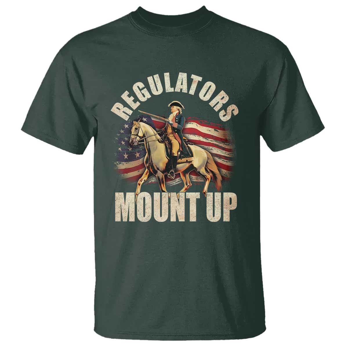 funny-george-washington-t-shirt-regulators-mount-up-riding-horse-4th-of-july
