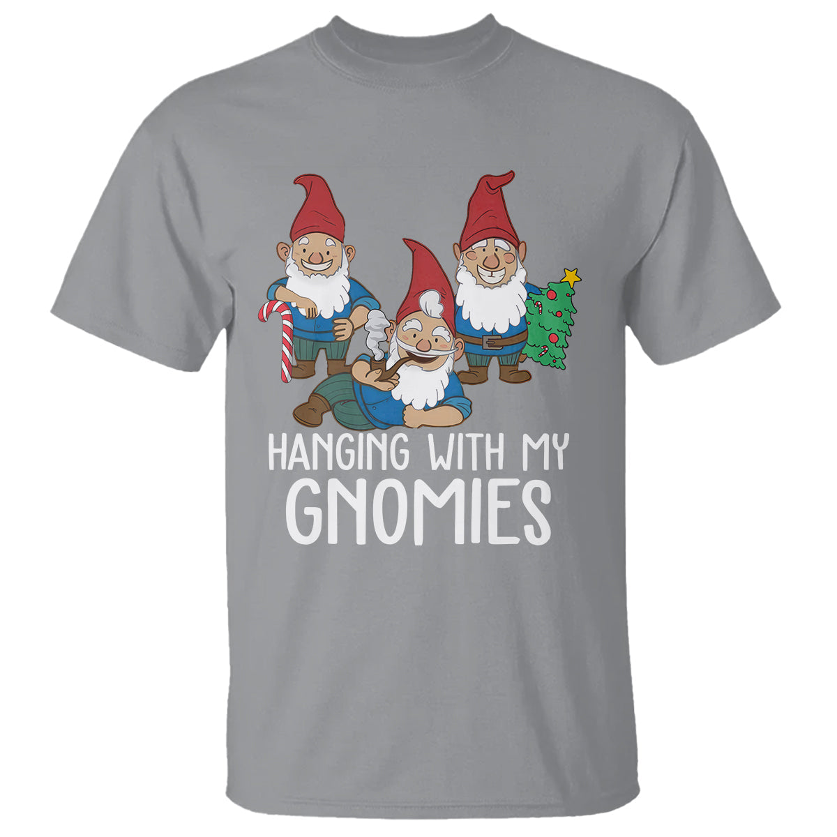 hanging-with-my-gnomies-funny-christmas-garden-gnome-t-shirt