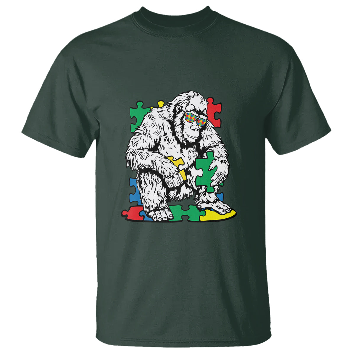 autism-awareness-bigfoot-puzzle-autistic-warrior-t-shirt