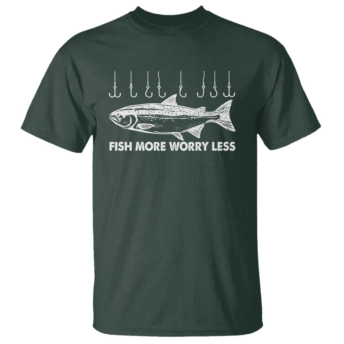 funny-fishing-t-shirt-fish-more-worry-less