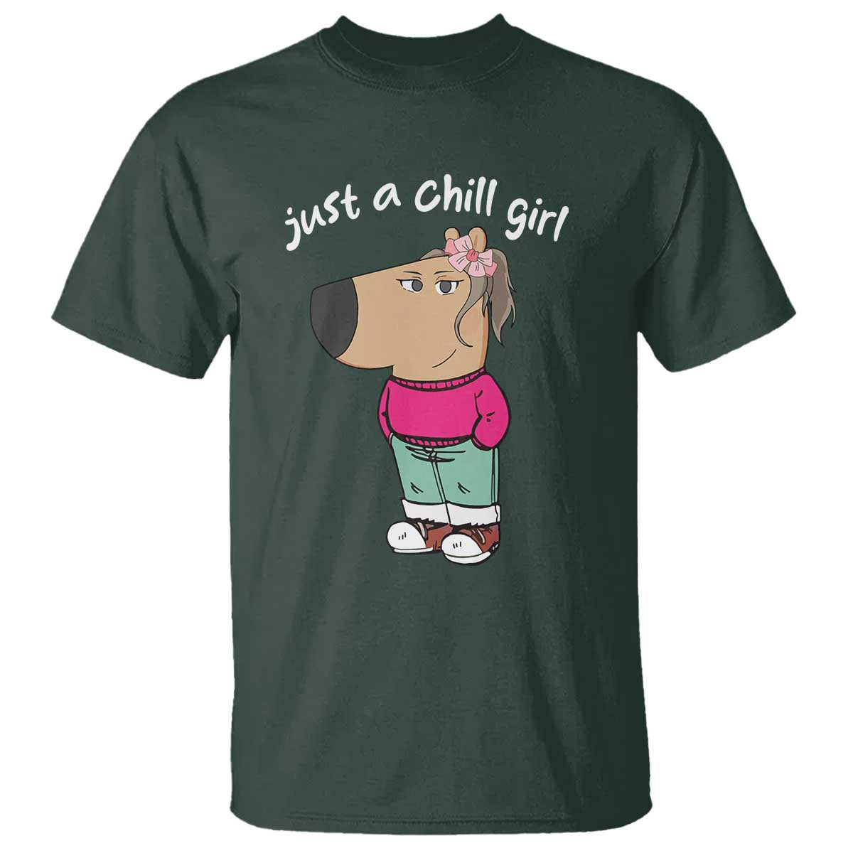funny-meme-just-a-chill-girl-t-shirt