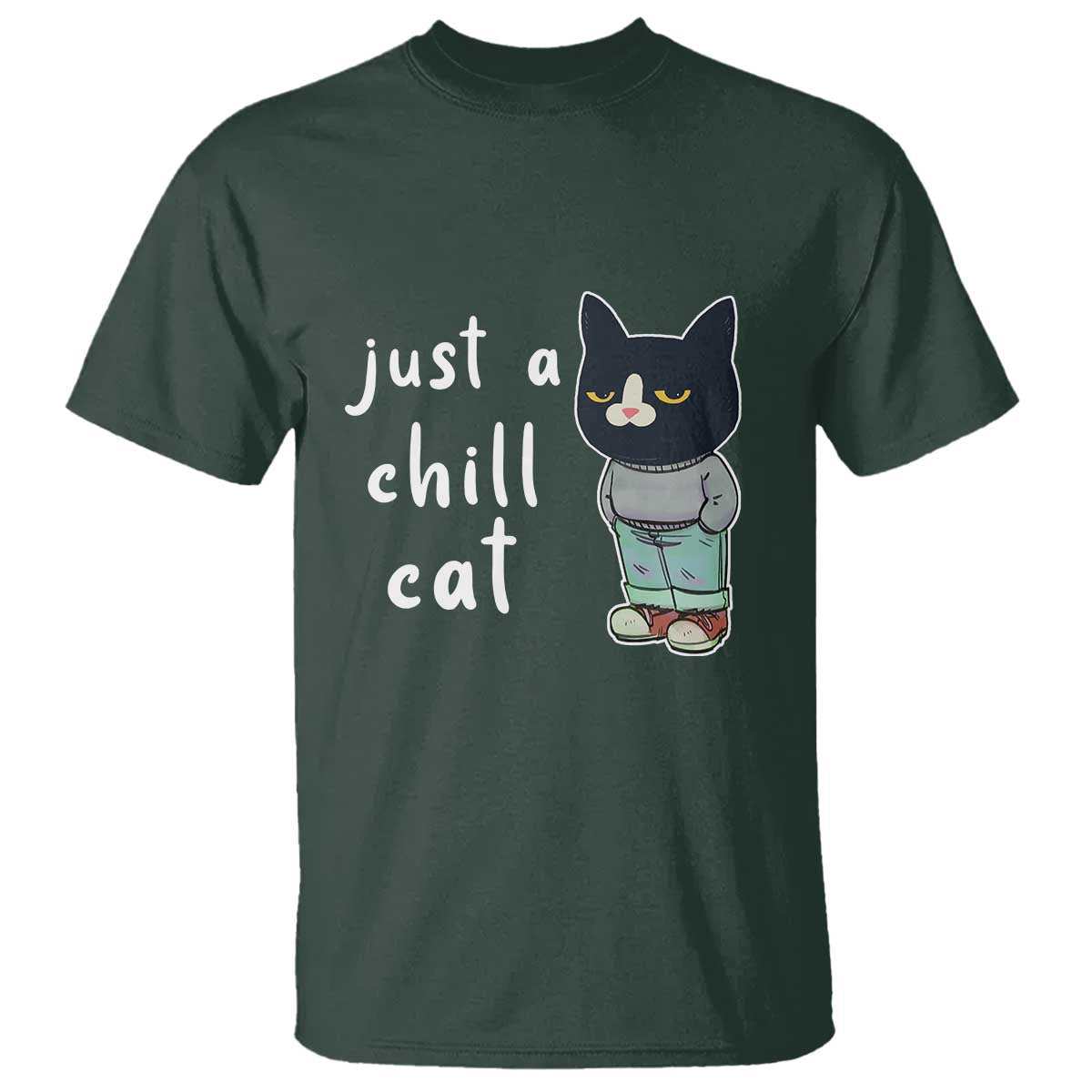 funny-meme-just-a-chill-cat-t-shirt
