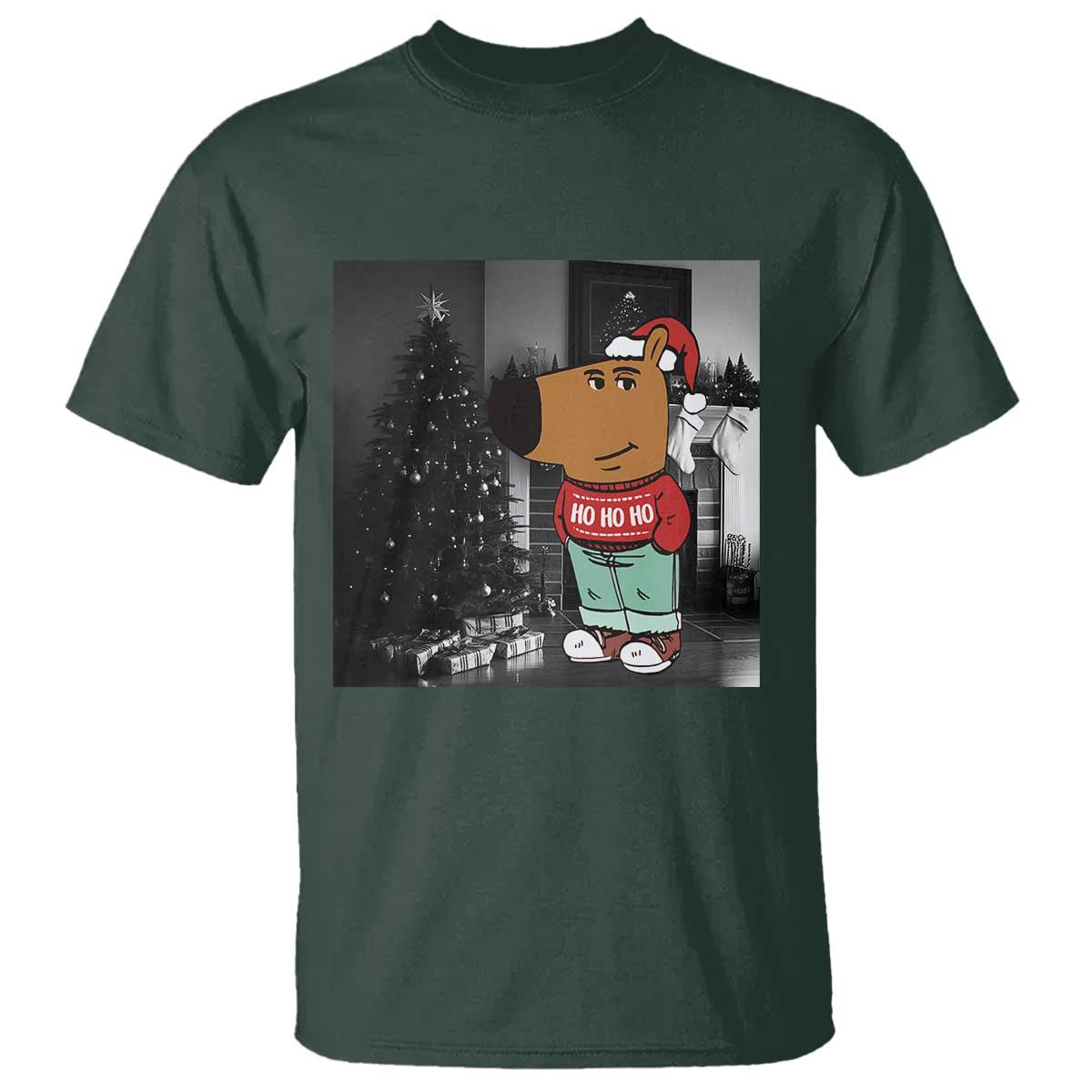 funny-xmas-meme-chilling-guy-santa-t-shirt