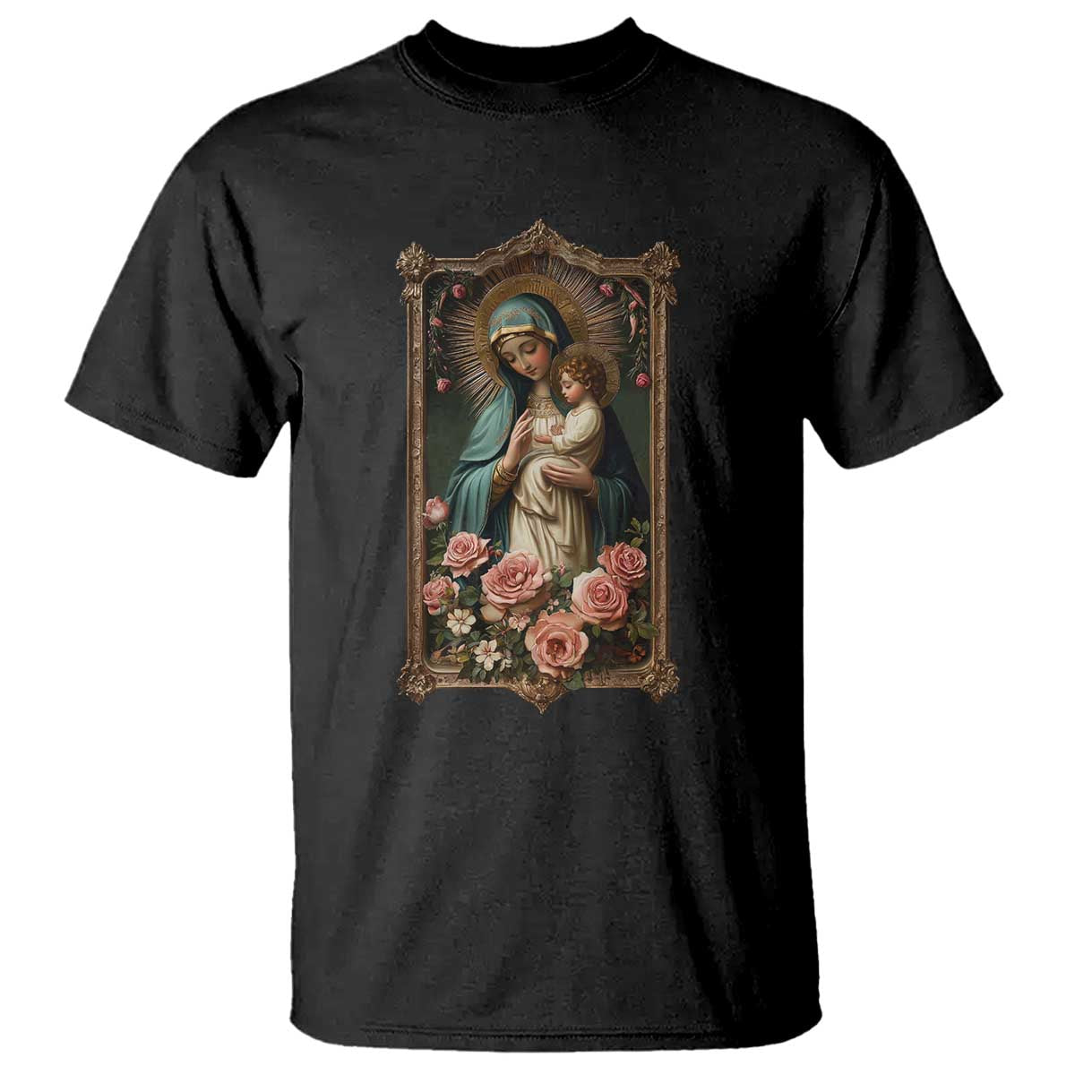marian-catholic-ave-maria-t-shirt-blessed-mother-mary-hail-vintage-aesthetic