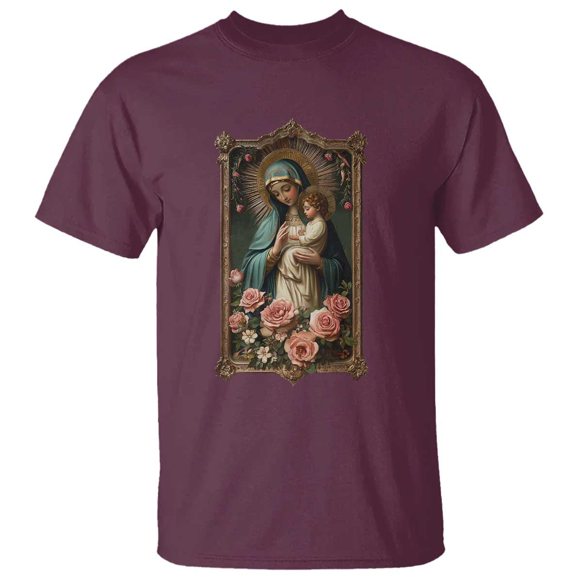 marian-catholic-ave-maria-t-shirt-blessed-mother-mary-hail-vintage-aesthetic