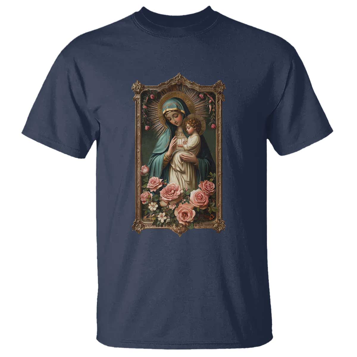 marian-catholic-ave-maria-t-shirt-blessed-mother-mary-hail-vintage-aesthetic