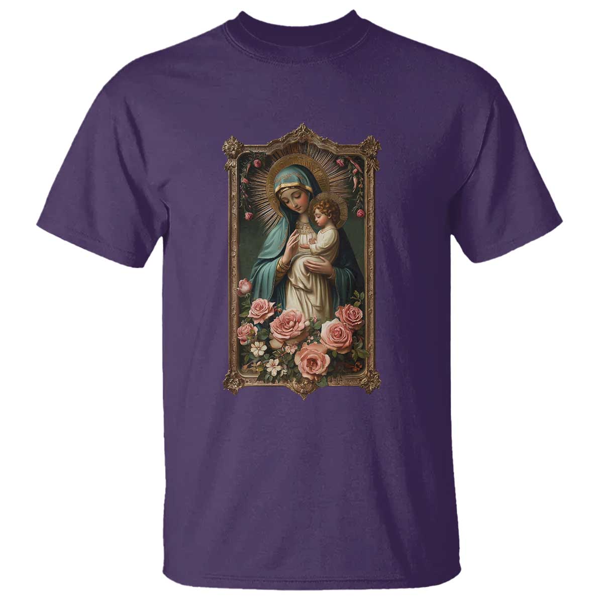 marian-catholic-ave-maria-t-shirt-blessed-mother-mary-hail-vintage-aesthetic