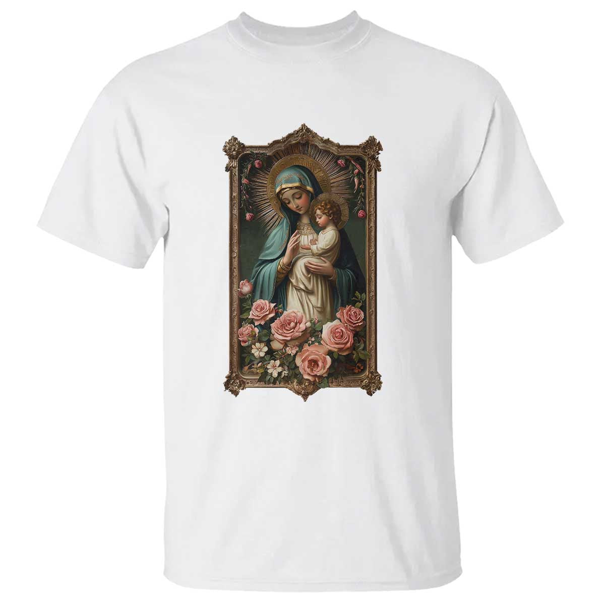 marian-catholic-ave-maria-t-shirt-blessed-mother-mary-hail-vintage-aesthetic