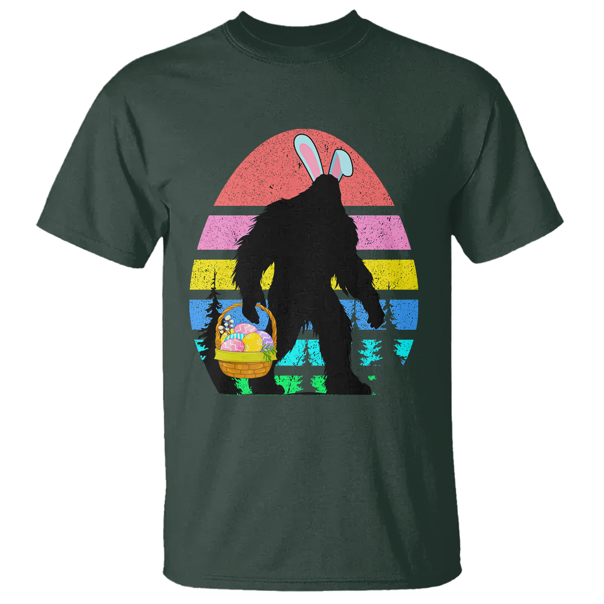 easter-day-funny-bigfoot-bunny-egg-basket-t-shirt