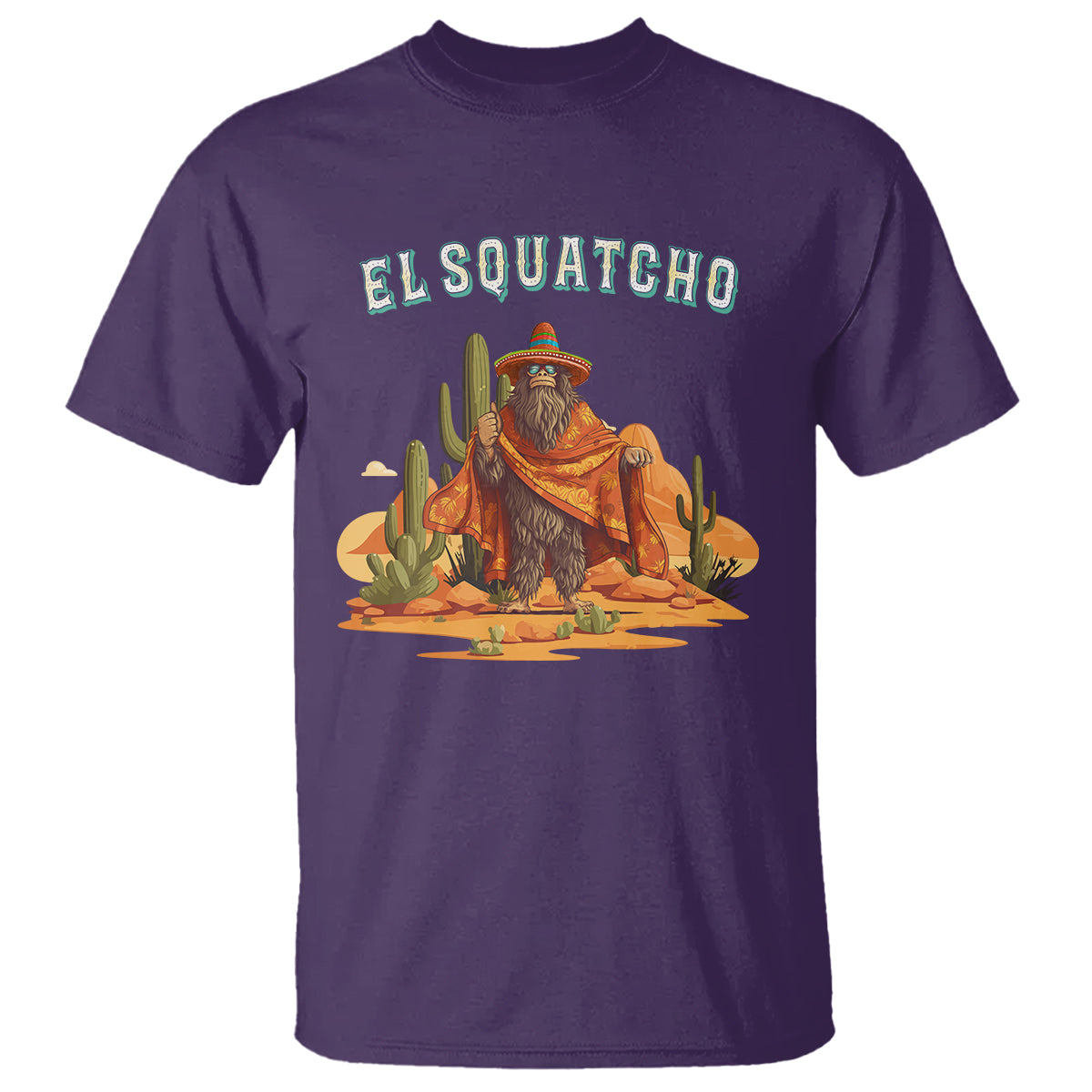 western-bigfoot-t-shirt-funny-el-squatcho-poncho-mexican