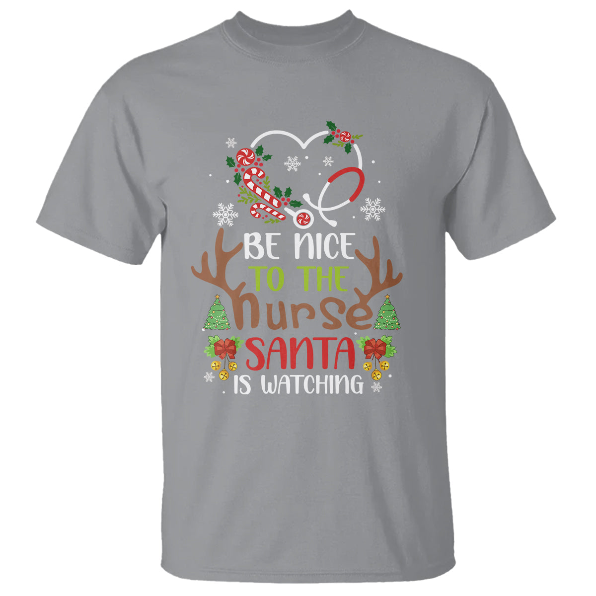 be-nice-to-the-nurse-santa-is-watching-funny-christmas-t-shirt