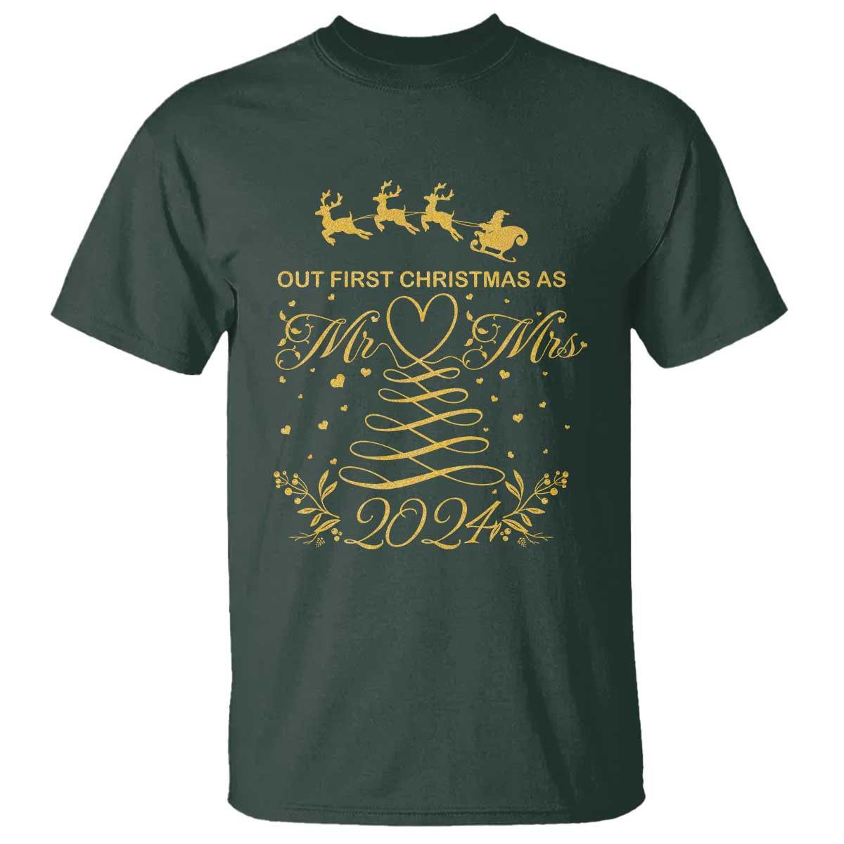 our-first-christmas-as-mr-mrs-2024-matching-couple-t-shirt
