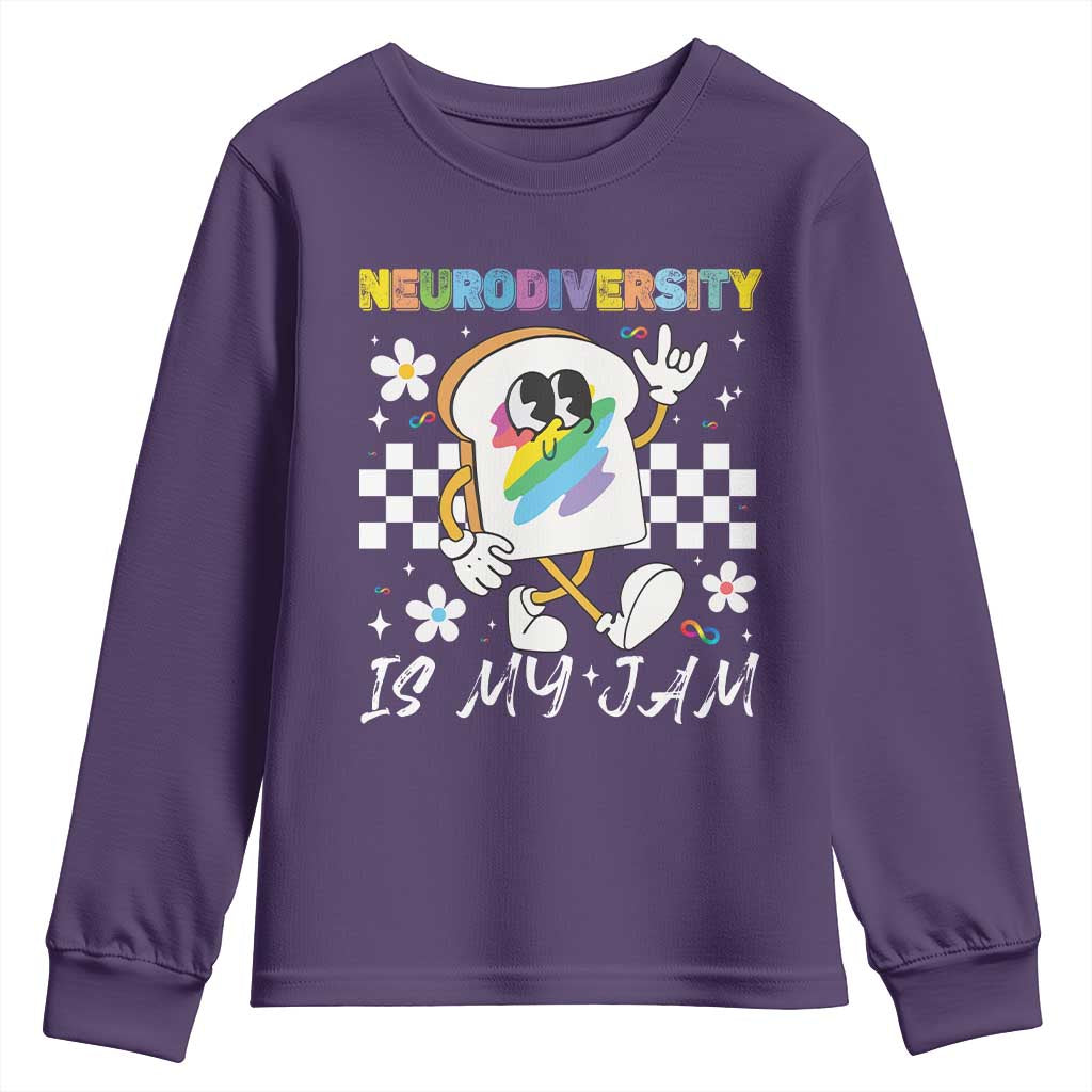 Neurodiversity Is My Jam Inclusion Autism Support Youth Sweatshirt Special Education Teacher Para Gift