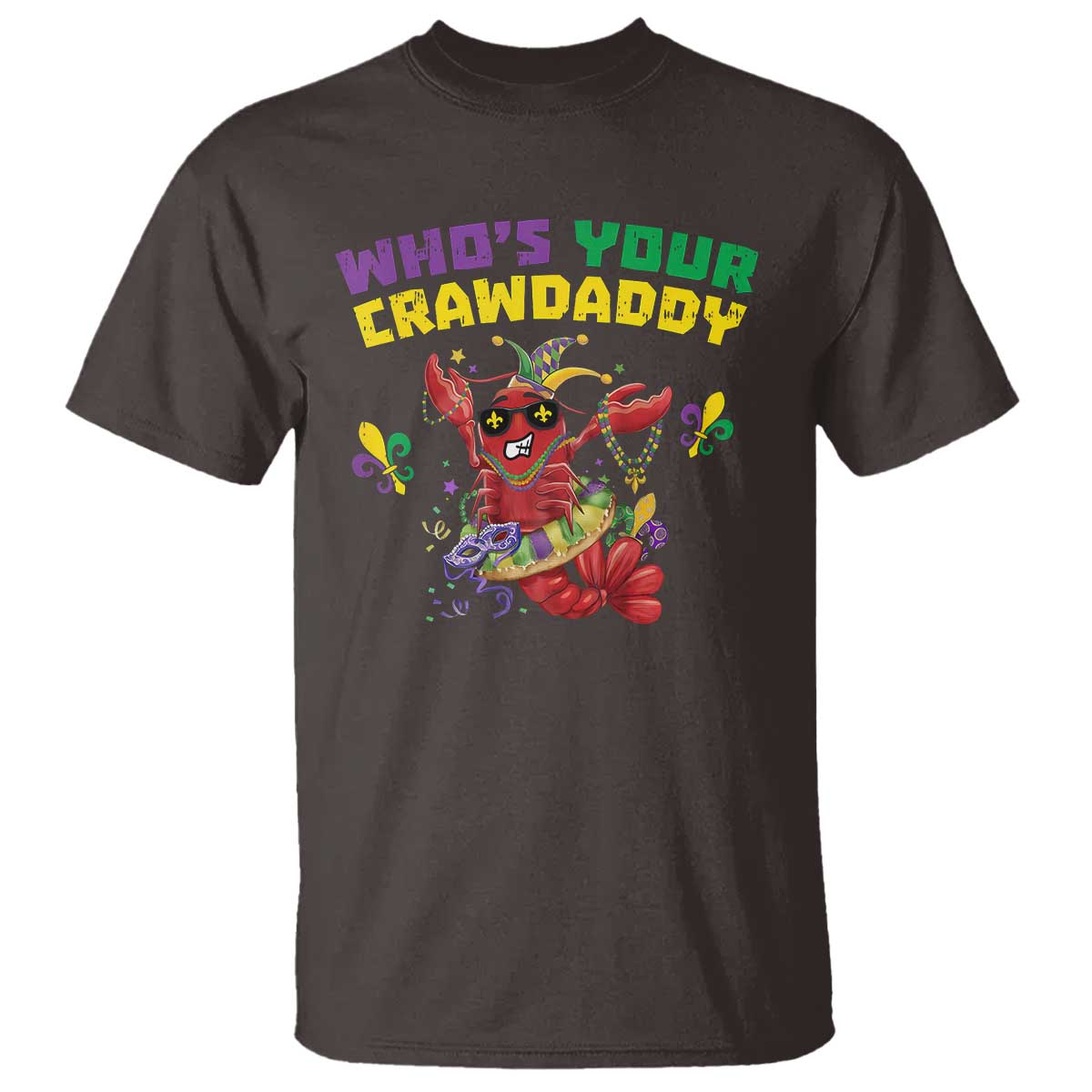 mardi-gras-crawfish-t-shirt-whos-your-crawdaddy-jester-beads