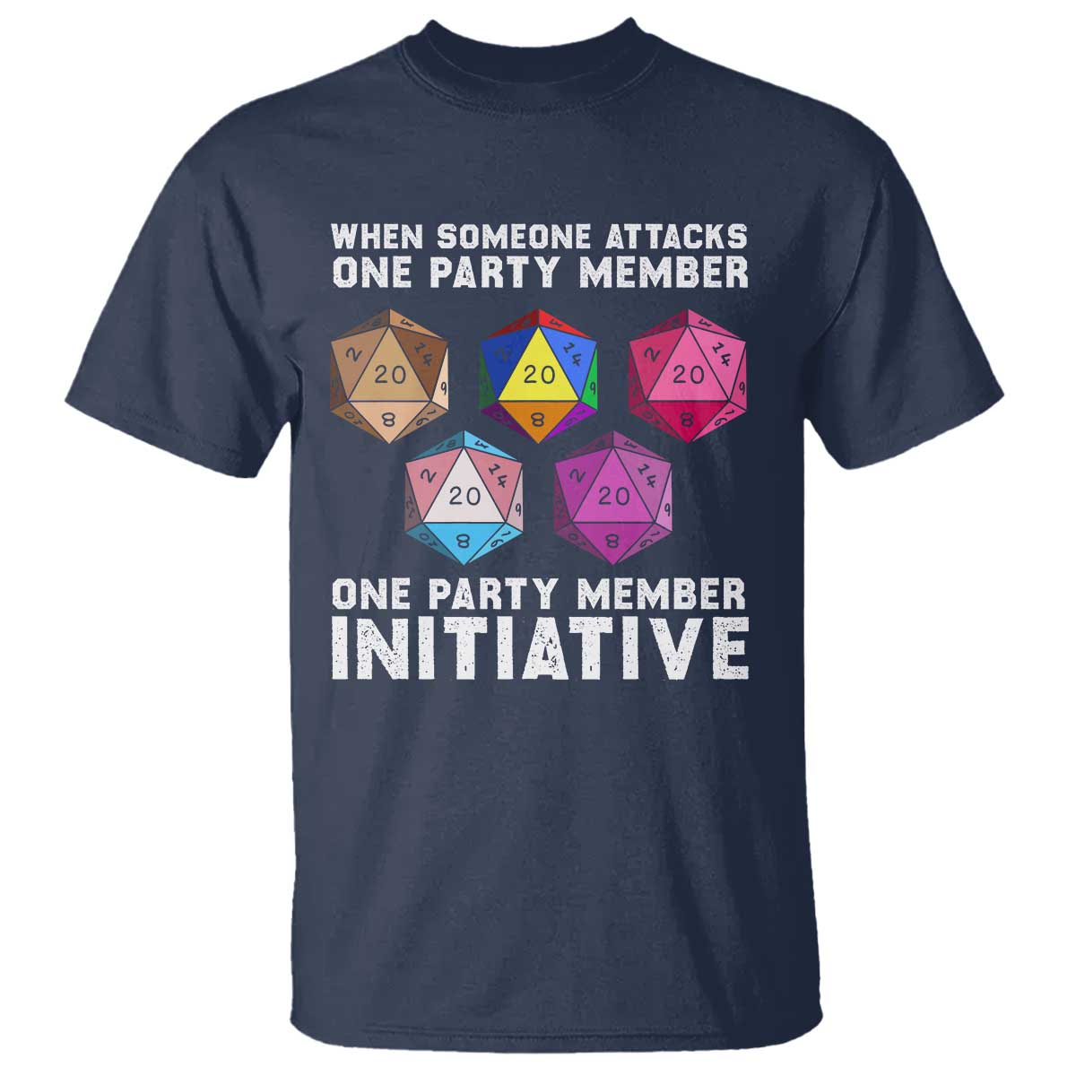 when-someone-attacks-one-party-member-d20-dice-lgbtq-ally-t-shirt