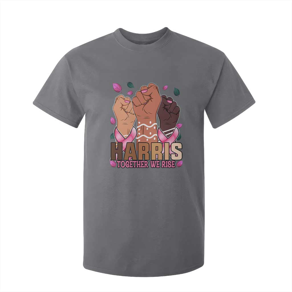 Breast Cancer Support Month Kamala Harris T Shirt For Kid In October We Wear Pink 2024 Together We Rise