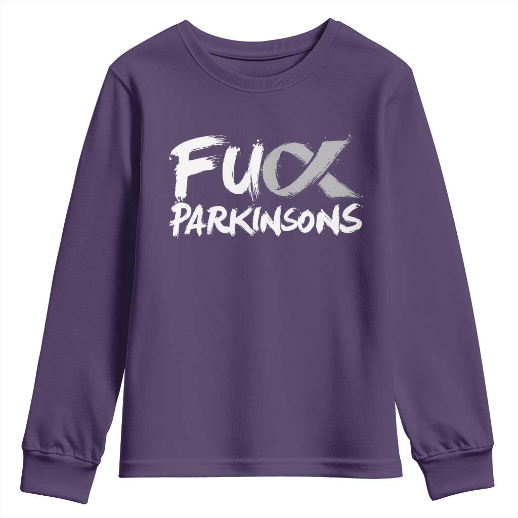 Fck Parkinsons Youth Sweatshirt Parkinsons Disease Support Month