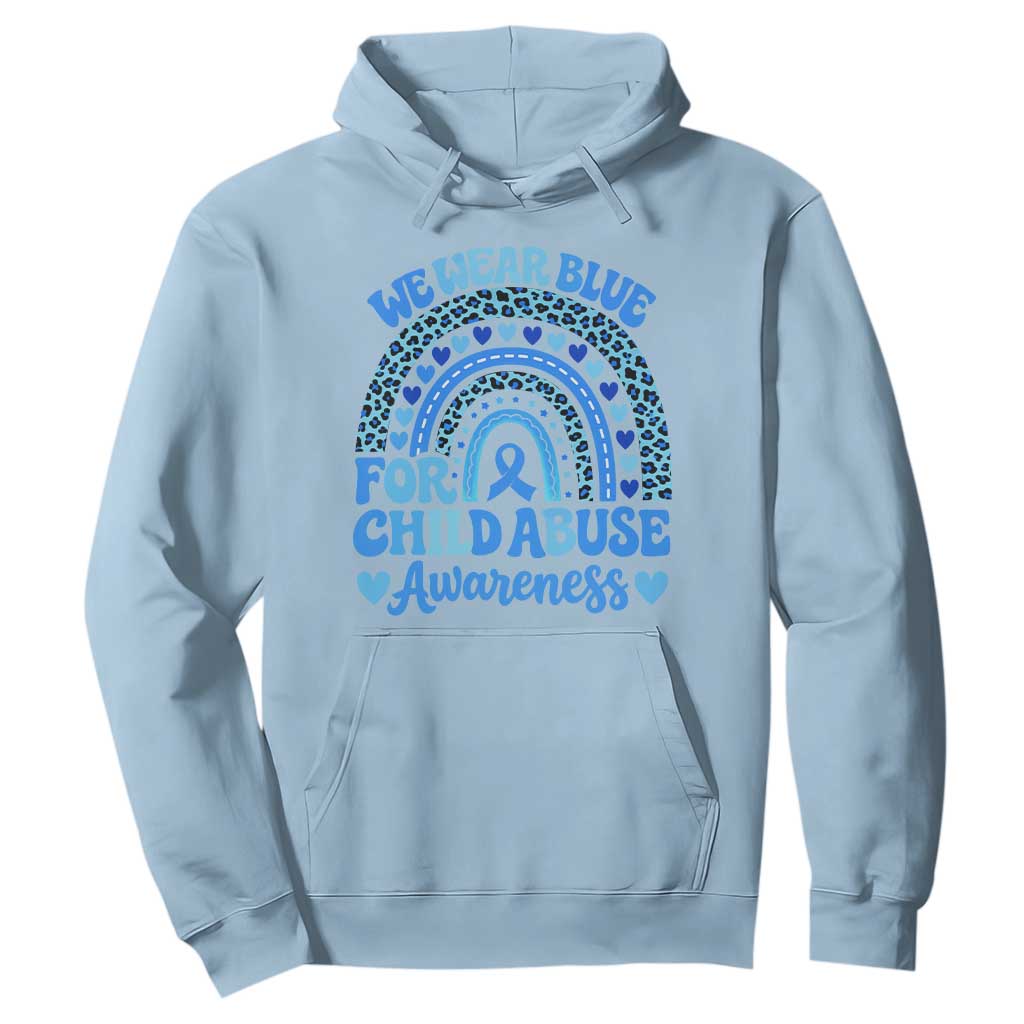 We Wear Blue Child Abuse Prevention Hoodie