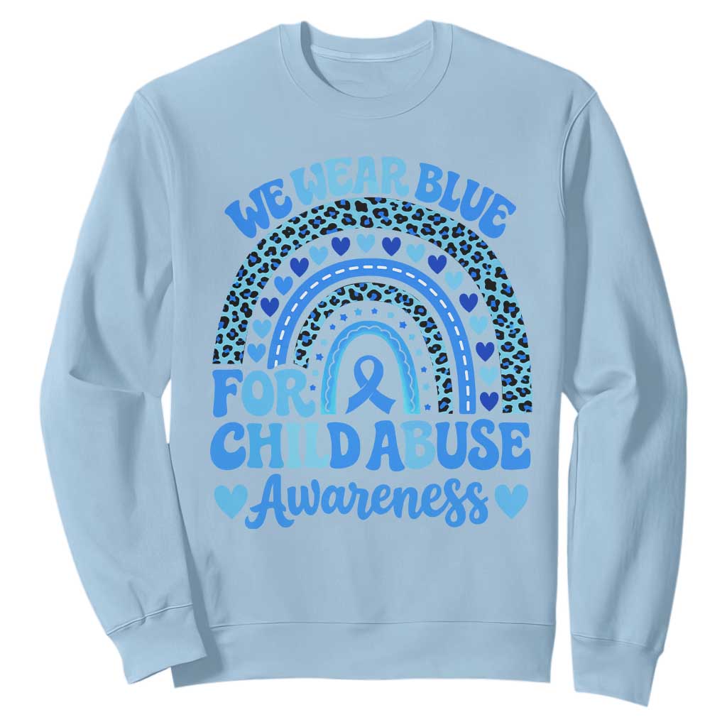 We Wear Blue Child Abuse Prevention Sweatshirt