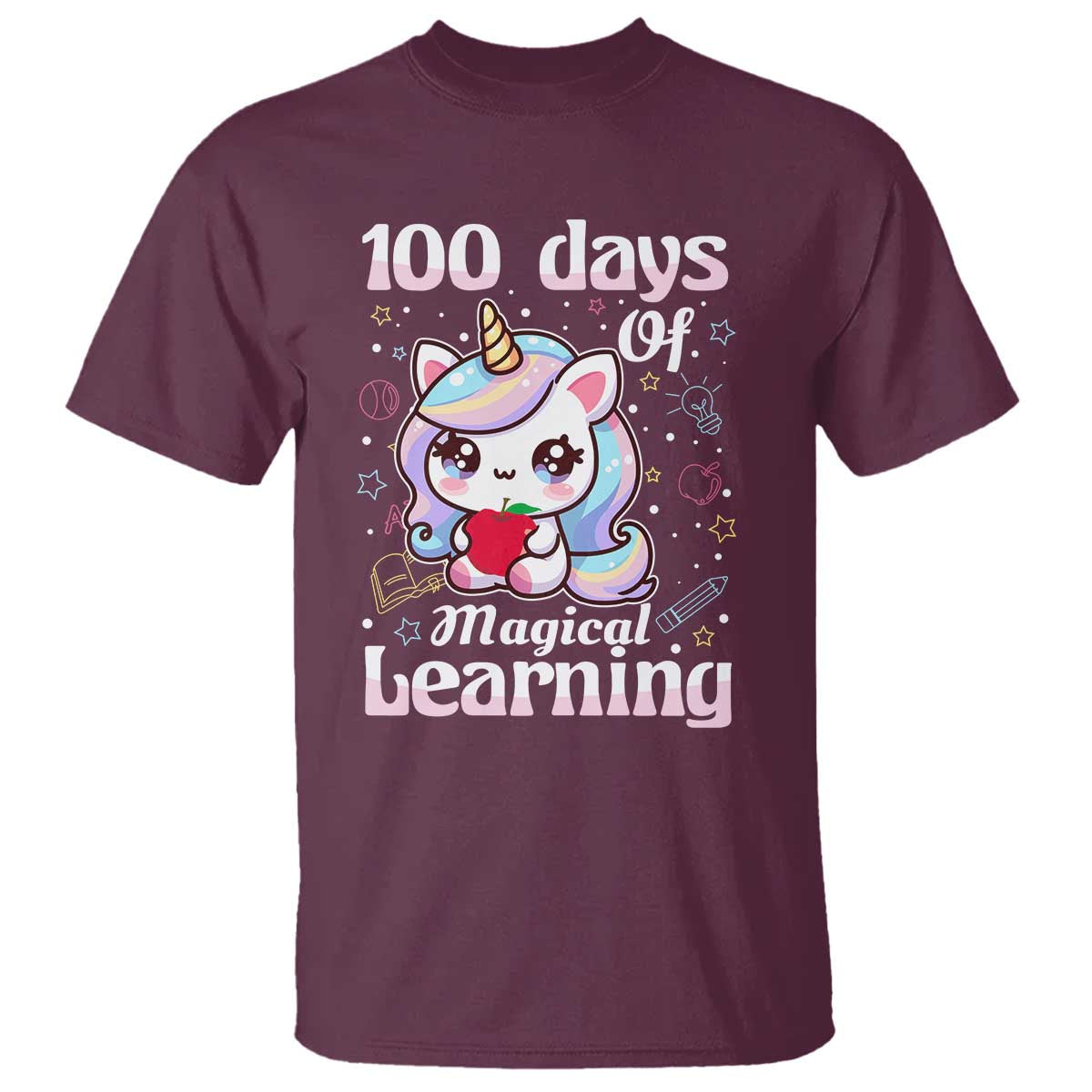 100th-day-of-school-unicorn-girls-t-shirt