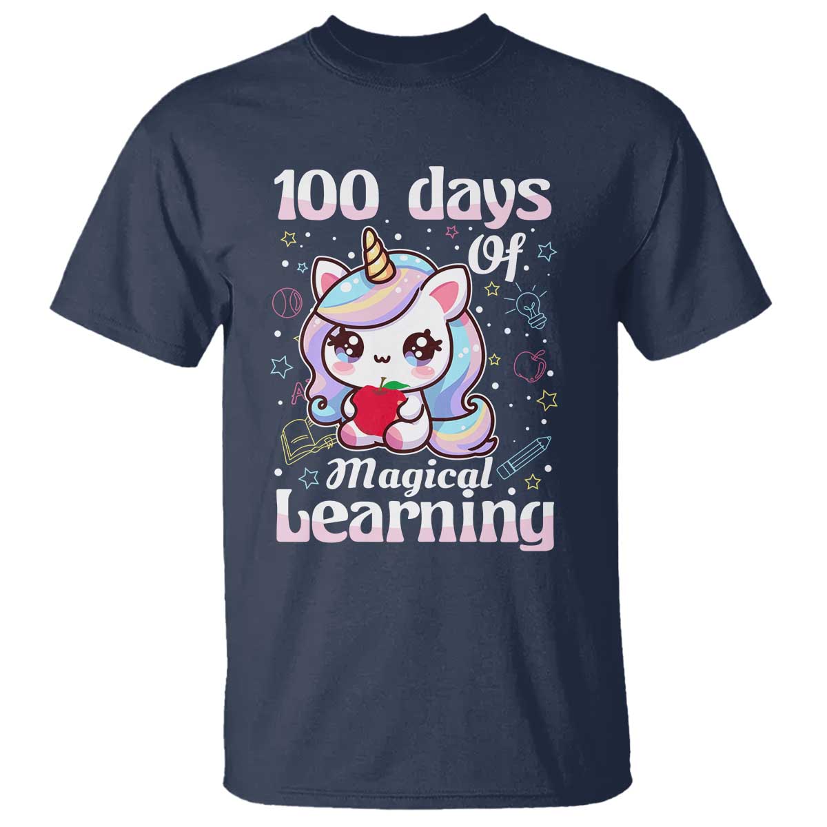100th-day-of-school-unicorn-girls-t-shirt