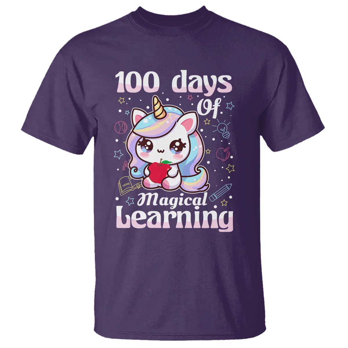 100th-day-of-school-unicorn-girls-t-shirt