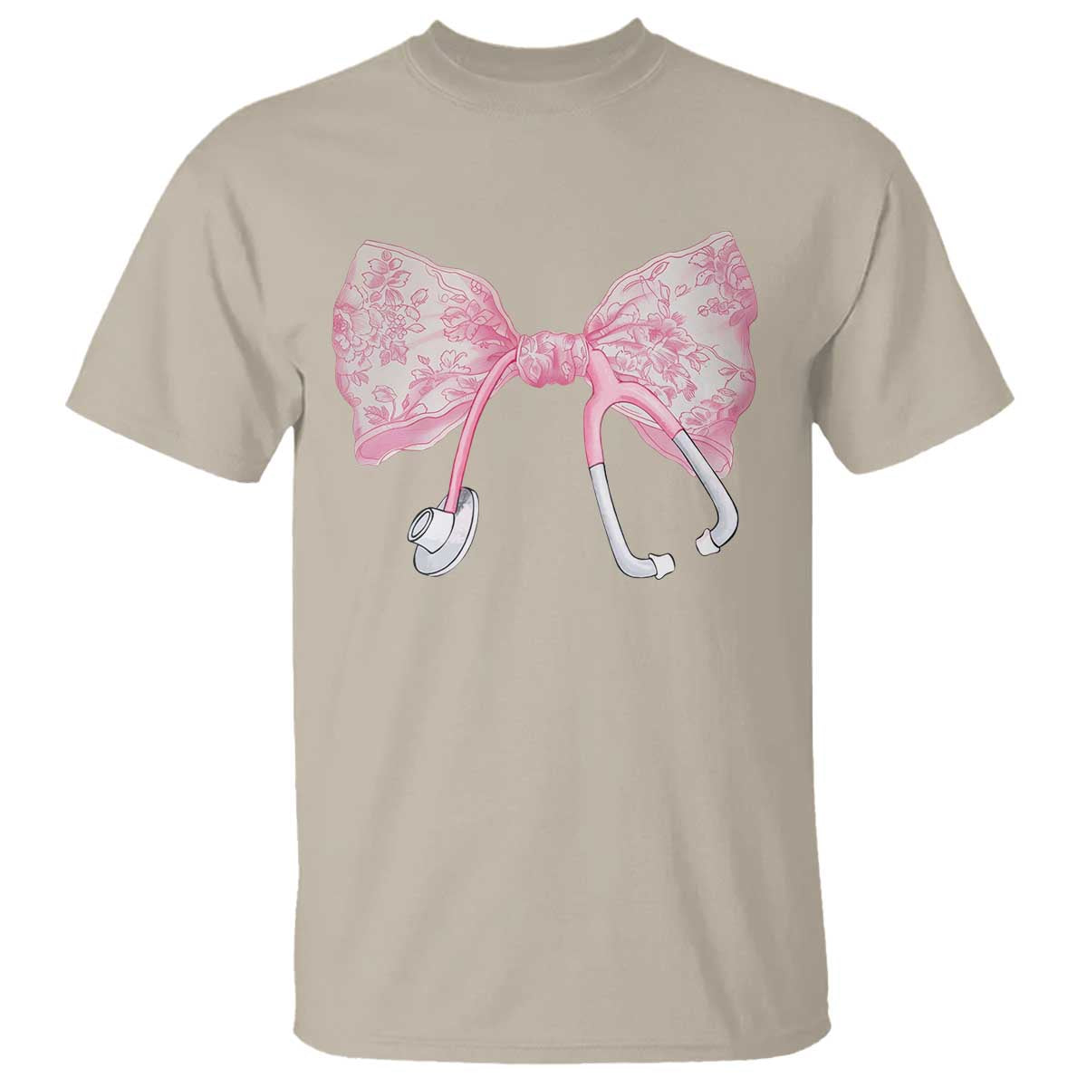 pink-coquette-nurse-t-shirt-toile-de-jouy-stethoscope-bow