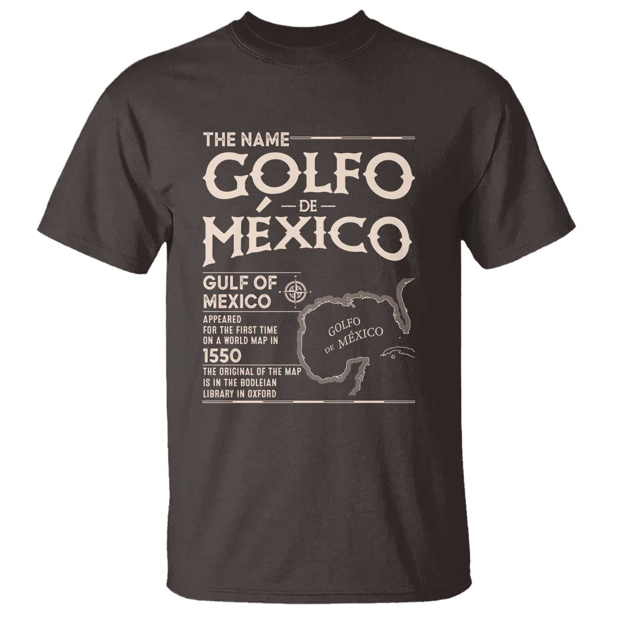 gulf-of-mexico-t-shirt-1672-historic-map-coast-mexico-lover