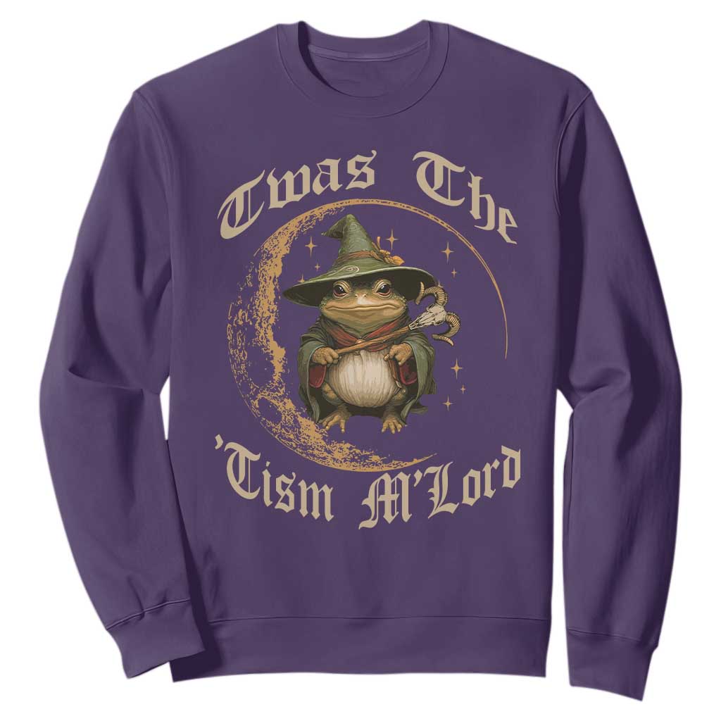 Twas the Tism MLord Frog Sweatshirt Funny Anti Social Meme