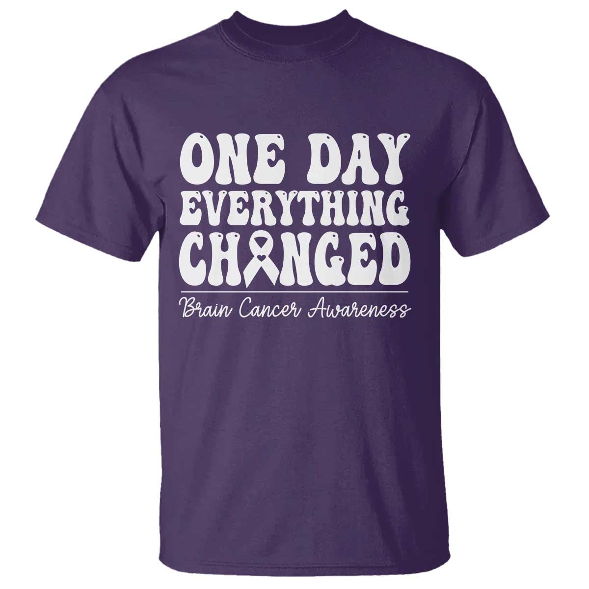 Brain Cancer Support T Shirt Fight Brain Tumor Cure Groovy