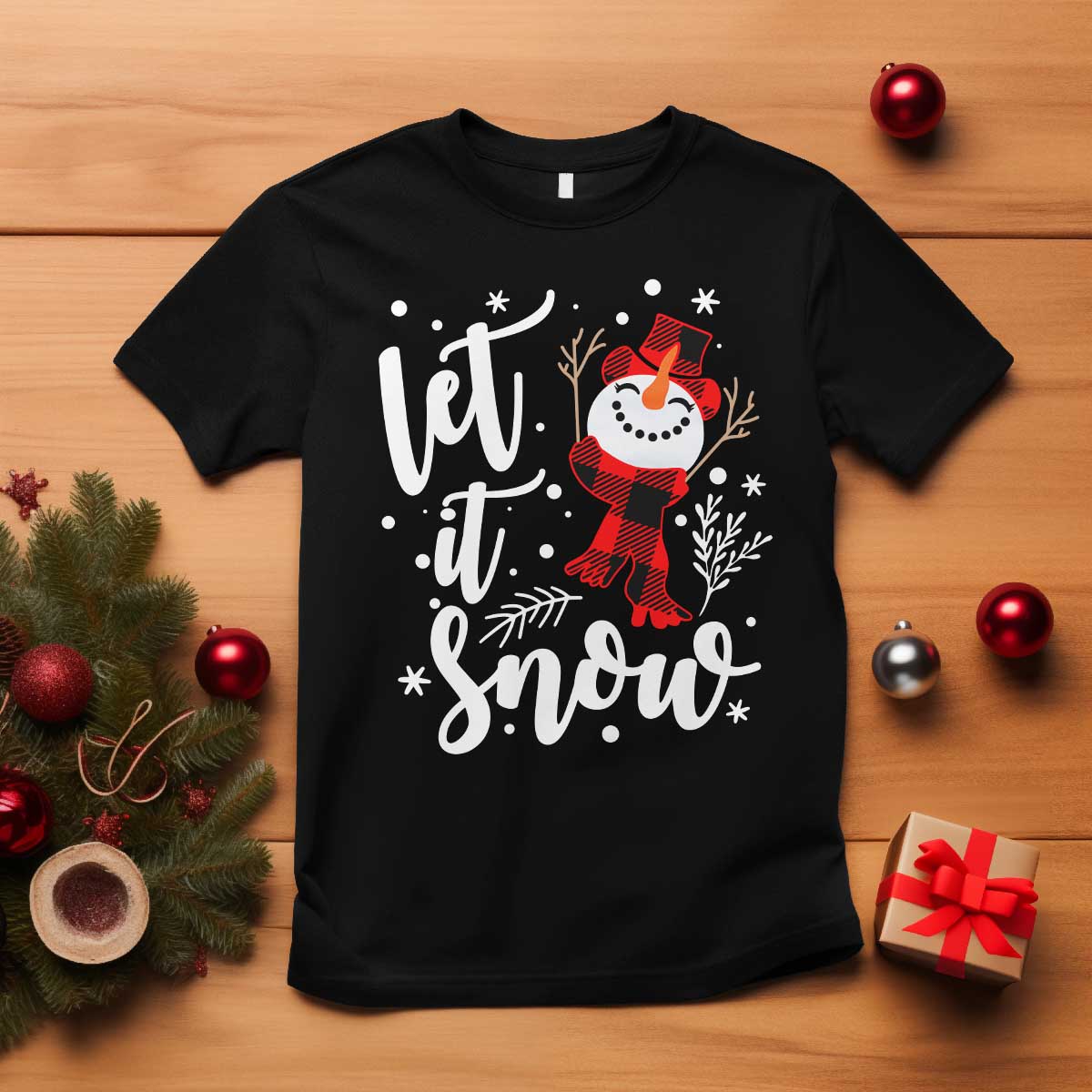 christmas-let-it-snow-t-shirt-funny-snowman-snowflakes