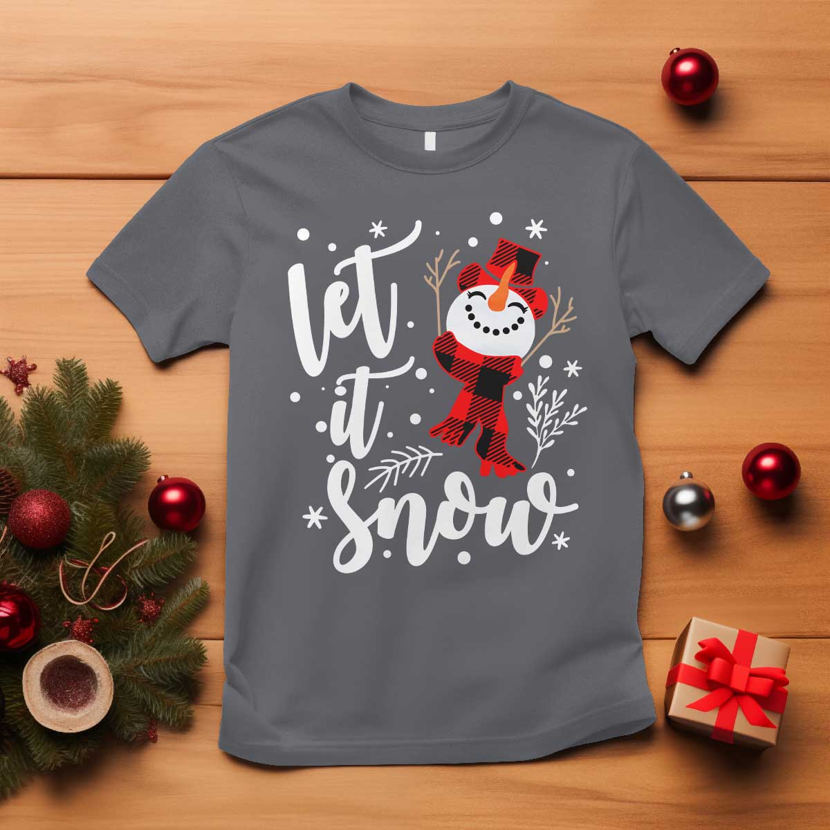 christmas-let-it-snow-t-shirt-funny-snowman-snowflakes