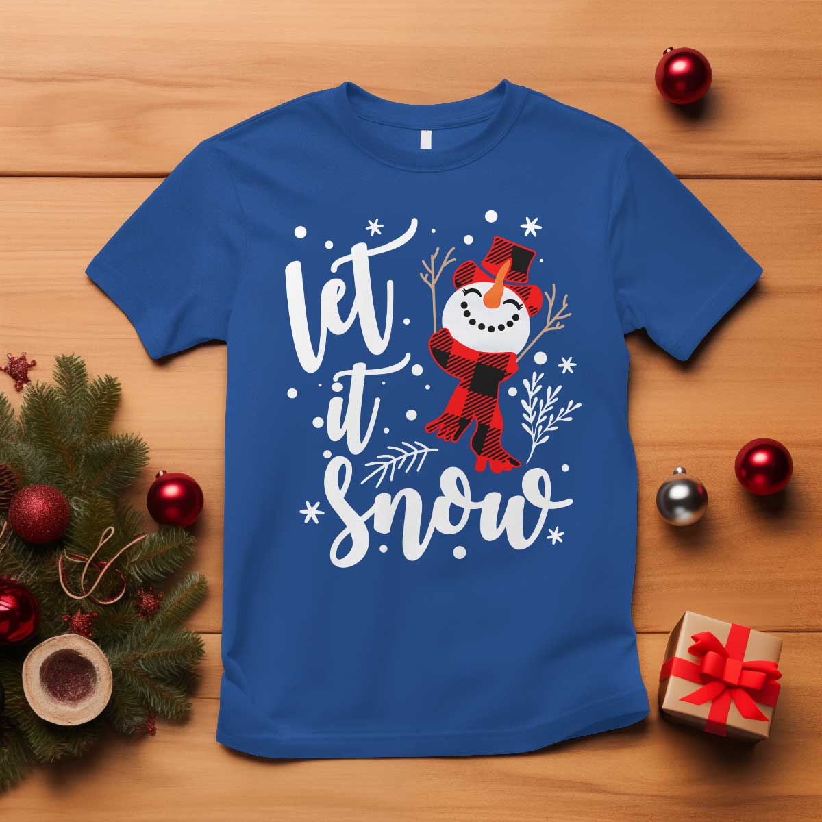 christmas-let-it-snow-t-shirt-funny-snowman-snowflakes