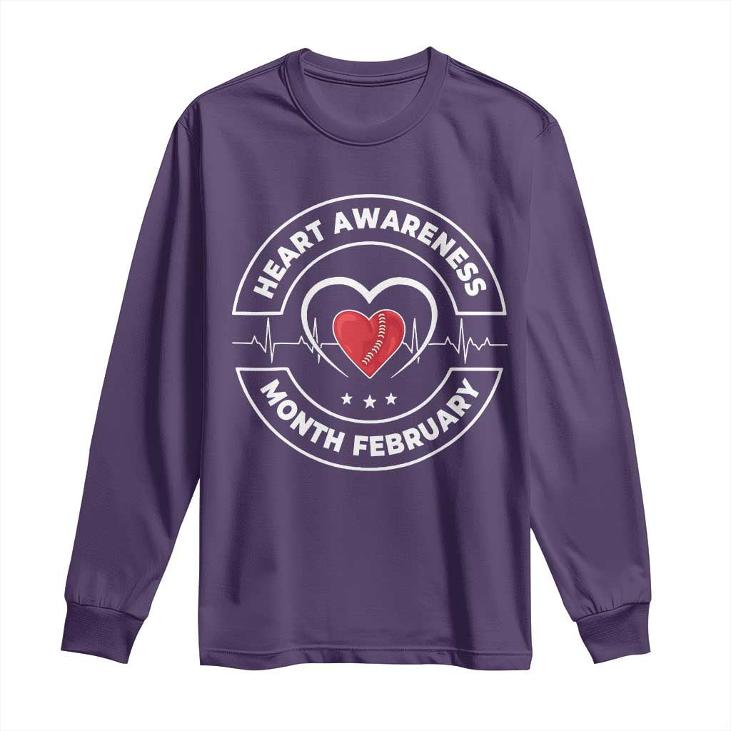 CHD Heart Disease Support Long Sleeve Shirt American Heart Health Month February