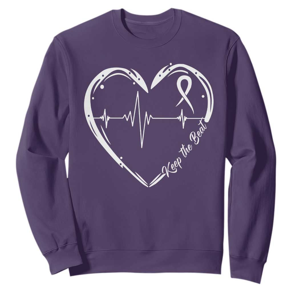 CHD Heart Disease Support Sweatshirt Wear Red Keep The Beat Heart Health
